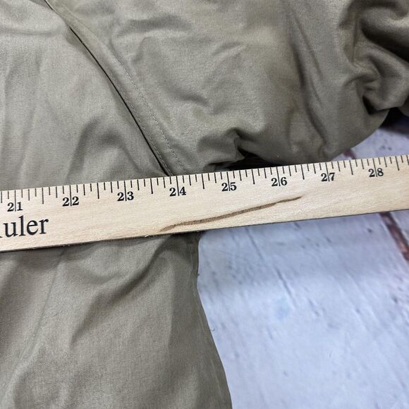 Vintage L.L.Bean Jacket Mens Large Tan Wool Lined Field Coat Parka USA 80s - Picture 10 of 14